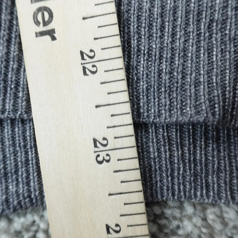 VTG Banana Republic Sweater Mens S Gray Red Silk Cashmere Crewneck Knit Pullover